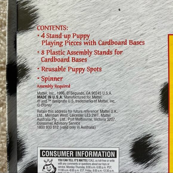 Mattel 1996 Disney’s 101 Dalmatians Spin for Spots Game (incomplete) - Picture 4 of 7
